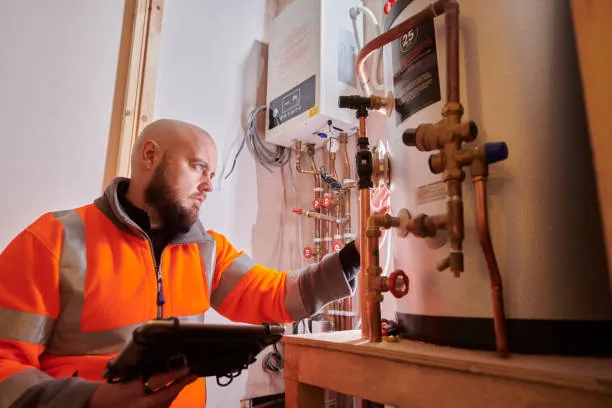 Hand turning a cold radiator valve — no heating emergency